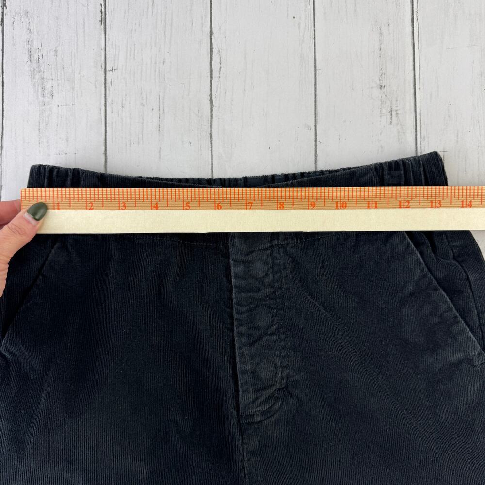 Pact Black Organic Corduroy Palazzo Pants High Rise Wide Leg Retro Size Small - Picture 12 of 16